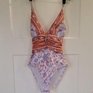 NEW! Floral Womens One Piece Swimsuit